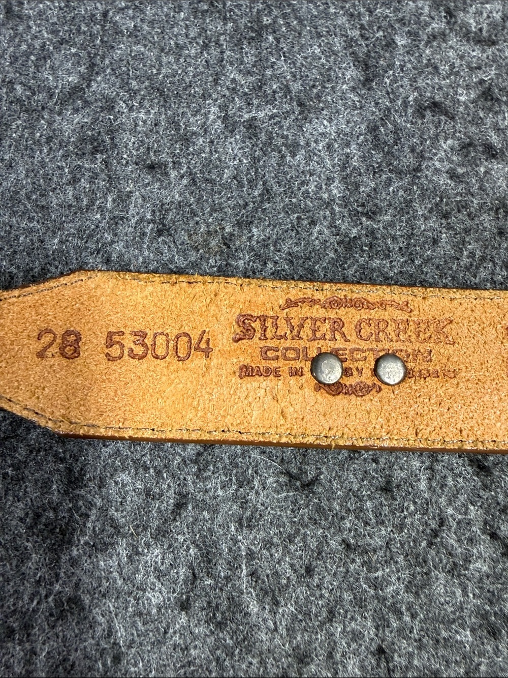 Silver Creek Women's Brown Leather Waist Belt with Silver Decorative Accents - Picture 2 of 15